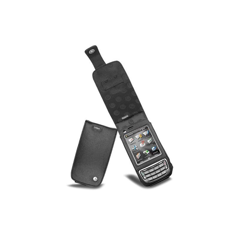 Lederschutzhülle Mio A702  - Noir ( Nappa - Black ) 