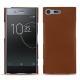 Sony Xperia XZ Premium leather cover - Marron ( Nappa - Pantone 1615C ) 