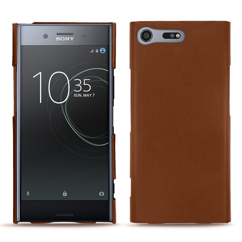 Sony Xperia XZ Premium leather caseMarron ( Nappa - Pantone #8B4720 ) 
