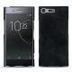 Sony Xperia XZ Premium leather cover - Dark vintage ( Roughtcut - Black#5256 ) 
