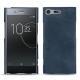 硬质真皮保护套 Sony Xperia XZ Premium - Jean vintage ( Roughtcut - Pantone 285U  ) 