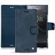 Funda de piel Sony Xperia XZ Premium - Jean vintage ( Roughtcut - Pantone 285U  ) 