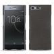 Coque cuir Sony Xperia XZ Premium - Anthracite ( Pantone 424C ) 