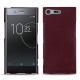 Lederschutzhülle Sony Xperia XZ Premium - Lie de vin ( Pantone 5115C ) 