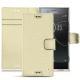 Sony Xperia XZ Premium leather case - Ivoire ( Sleek P C12 - White ) 