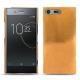 Coque cuir Sony Xperia XZ Premium - Or Maïa ( Pantone 871C ) 