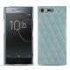 Funda de piel Sony Xperia XZ Premium - Bleu ciel - Couture ( Nappa - Pantone 277C ) 