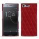 Funda de piel Sony Xperia XZ Premium - Rouge - Couture ( Nappa - Pantone 199C ) 