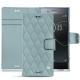 Funda de piel Sony Xperia XZ Premium - Bleu ciel - Couture ( Nappa - Pantone 277C ) 