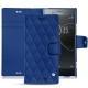 Funda de piel Sony Xperia XZ Premium - Bleu océan - Couture ( Nappa - Pantone 293C ) 