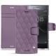 Housse cuir Sony Xperia XZ Premium - Lilas - Couture ( Nappa - Pantone 2645U ) 