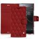 Funda de piel Sony Xperia XZ Premium - Tomate - Couture ( Pantone 187C ) 