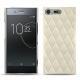 Sony Xperia XZ Premium leather cover - Blanc escumo - Couture