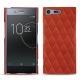Sony Xperia XZ Premium leather cover - Arange clouquié - Couture