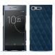 Coque cuir Sony Xperia XZ Premium - Blu mediterran - Couture