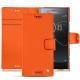 Housse cuir Sony Xperia XZ Premium - Orange fluo