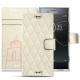 Funda de piel Sony Xperia XZ Premium - Blanc escumo - Couture