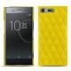 Custodia in pelle Sony Xperia XZ Premium - Jaune fluo - Couture