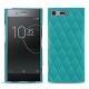 Custodia in pelle Sony Xperia XZ Premium - Bleu fluo - Couture
