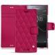 硬质真皮保护套 Sony Xperia XZ Premium - Rose fluo - Couture