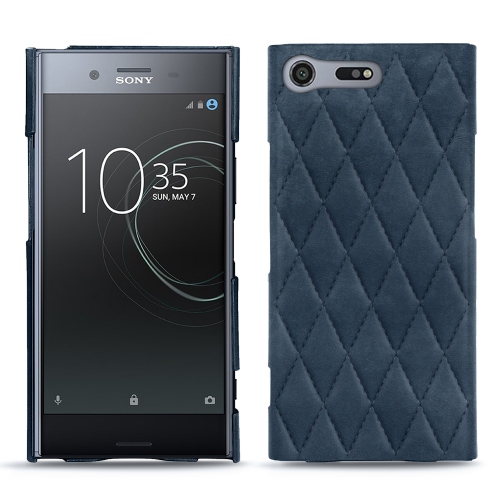 Lederschutzhülle Sony Xperia XZ PremiumJean vintage - Couture ( Pantone #2f414f  ) 