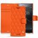 Funda de piel Sony Xperia XZ Premium - Orange fluo - Couture