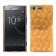 Coque cuir Sony Xperia XZ Premium - Or Maïa - Couture