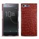 Funda de piel Sony Xperia XZ Premium - Autruche ciliegia