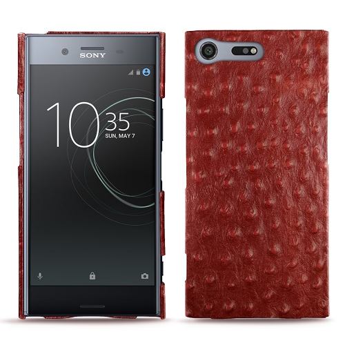 Lederschutzhülle Sony Xperia XZ PremiumAutruche ciliegia ( Pantone #a4343a ) 