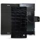 Housse cuir Sony Xperia XZ Premium - Crocodile nero