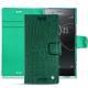 Custodia in pelle Sony Xperia XZ Premium - Crocodile pino