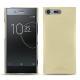 Funda de piel Sony Xperia XZ Premium - Beige PU