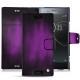 Housse cuir Sony Xperia XZ Premium - Violet Patine