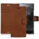 Sony Xperia XZ Premium leather case - Marron PU