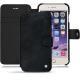 Capa em pele Apple iPhone 7 Plus - Dark vintage ( Roughtcut - Black#5256 ) 