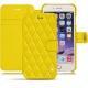 Housse cuir Apple iPhone 7 Plus - Jaune fluo - Couture