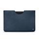 Apple iPad Pro 12" leather pouch - Jean vintage ( Roughtcut - Pantone 285U  ) 