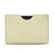 Apple iPad Pro 12" leather pouch - Ivoire - Couture ( Sleek P C12 - White ) 
