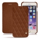 硬质真皮保护套 Apple iPhone 7 Plus - Marron - Couture ( Nappa - Pantone 1615C ) 