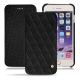 Lederschutzhülle Apple iPhone 7 Plus - Ebène - Couture ( Sleek P C12 - Black ) 