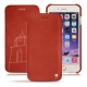 Apple iPhone 7 Plus leather case - Arange clouquié