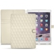 Lederschutzhülle Apple iPad Pro 12.9" (2017) - Blanc - Couture ( Bologna - White ) 