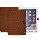 Housse cuir Apple iPad Pro 12.9" (2017) - Marron - Couture ( Nappa - Pantone 1615C ) 