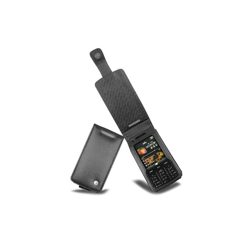 Lederschutzhülle Sony Ericsson W960  - Noir ( Nappa - Black ) 