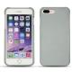 Coque cuir Apple iPhone 7 Plus - Gris ( Nappa - Pantone W428C ) 