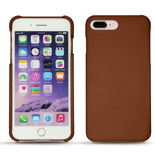 Capa em pele Apple iPhone 7 PlusMarron ( Nappa - Pantone #8B4720 ) 
