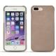 Coque cuir Apple iPhone 7 Plus - Taupe vintage ( Pantone 7530C ) 