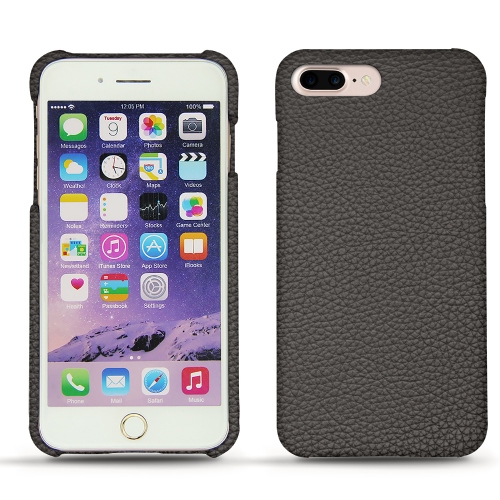 レザーケース Apple iPhone 7 PlusAnthracite ( Pantone #41403c ) 