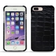 Coque cuir Apple iPhone 7 Plus - Crocodile nero