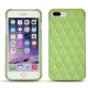 Apple iPhone 7 Plus leather cover - Vert olive - Couture ( Nappa - Pantone 578U ) 